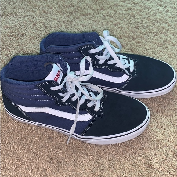 vans mid blue
